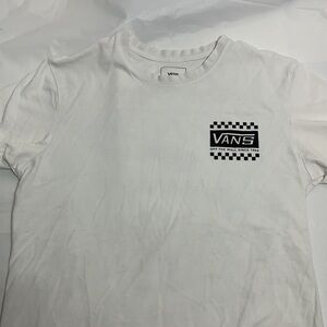 MEN’S Vans off the Wall White Logo Tee Shirt Size XS